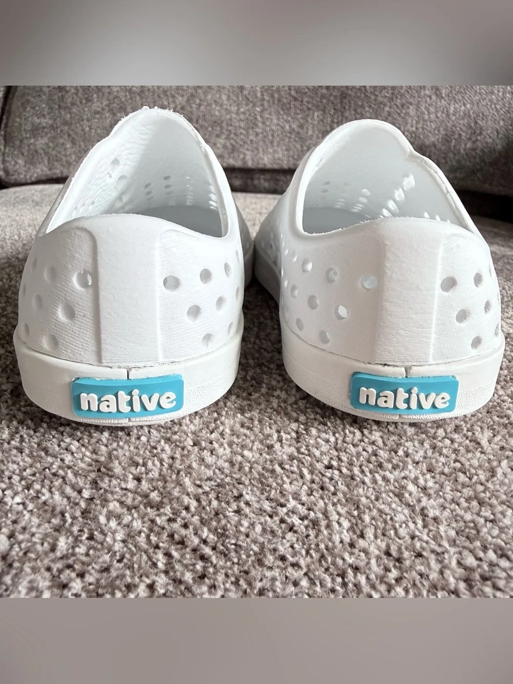 Native Jefferson White Slip On Water Shoes Toddler C5 Unisex Lightweight